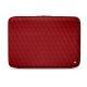 Leather sleeve for 13' laptop - Griffe 2 - Rouge - Couture ( Nappa - Pantone 199C ) 
