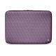Funda de piel para ordenador portatil 13' - Griffe 2 - Lilas - Couture ( Nappa - Pantone 2645U ) 