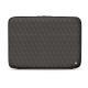 Leather sleeve for 13' laptop - Griffe 2 - Anthracite - Couture ( Pantone 424C ) 