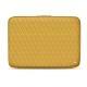 Leather sleeve for 13' laptop - Griffe 2 - Mimosa - Couture ( Pantone 141C ) 