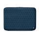 Leather sleeve for 13' laptop - Griffe 2 - Blu mediterran - Couture