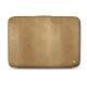 Leather sleeve for 13' laptop - Griffe 2 - Serpent sabbia