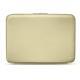Leather sleeve for 15' laptop - Griffe 2 - Beige ( Nappa - Pantone 7502C ) 