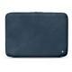Funda de piel para ordenador portatil 15' - Griffe 2 - Jean vintage ( Roughtcut - Pantone 285U  ) 