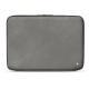 Leather sleeve for 15' laptop - Griffe 2 - Acier vintage ( Pantone 403C ) 