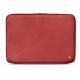 Funda de piel para ordenador portatil 15' - Griffe 2 - Cerise vintage ( Pantone 185C ) 