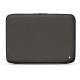 Leather sleeve for 15' laptop - Griffe 2 - Anthracite ( Pantone 424C ) 