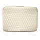 ノートPC、15インチ用レザーケース - Griffe 2 - Blanc - Couture ( Bologna - White ) 