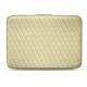 Custodia in pelle per computer portatile 15' - Griffe 2 - Beige - Couture ( Nappa - Pantone 7502C ) 
