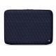 Funda de piel para ordenador portatil 15' - Griffe 2 - Cobalt - Couture ( Pantone 2766C ) 