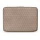 Funda de piel para ordenador portatil 15' - Griffe 2 - Taupe vintage - Couture