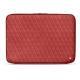 Funda de piel para ordenador portatil 15' - Griffe 2 - Cerise vintage - Couture