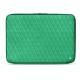 Funda de piel para ordenador portatil 15' - Griffe 2 - Menthe vintage - Couture