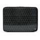 Funda de piel para ordenador portatil 15' - Griffe 2 - Onyx - Couture