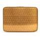 Leather sleeve for 15' laptop - Griffe 2 - Or Maïa - Couture