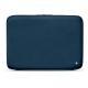 Leather sleeve for 15' laptop - Griffe 2 - Blu mediterran
