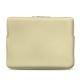 Leather case for 15" Macbook Pro - Griffe 3 - Beige ( Nappa - Pantone 7502C ) 