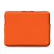 Schitzhülle aus Leder für MacBook 15" - Griffe 3 - Orange fluo