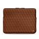 Housse cuir pour Macbook Pro 15" - Griffe 3 - Marron - Couture ( Nappa - Pantone 1615C ) 