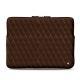 15 인치 Macbook Pro 가죽 케이스 - Griffe 3 - Châtaigne - Couture ( Pantone 476C ) 