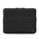 Housse cuir pour Macbook Pro 15" - Griffe 3 - Ebène - Couture ( Sleek P C12 - Black ) 