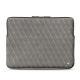 Leather case for 15" Macbook Pro - Griffe 3 - Acier vintage - Couture