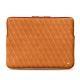 Housse cuir pour Macbook Pro 15" - Griffe 3 - Mandarine vintage - Couture