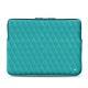 Schitzhülle aus Leder für MacBook 15" - Griffe 3 - Bleu fluo - Couture