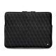 Housse cuir pour Macbook Pro 15" - Griffe 3 - Negre poudro - Couture
