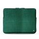 Schitzhülle aus Leder für MacBook 15" - Griffe 3 - Crocodile pino