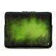 Leather case for 15" Macbook Pro - Griffe 3 - Vert Patine