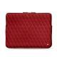 Macbook Air 13,3インチ用のレザーケース - Griffe 3 - Rouge - Couture ( Nappa - Pantone 199C ) 