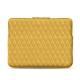 Housse cuir pour Macbook Air 13,3" - Griffe 3 - Mimosa - Couture ( Pantone 141C ) 