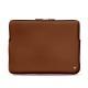 Schitzhülle aus Leder für MacBook Pro 13" - Griffe 3 - Marron ( Nappa - Pantone 1615C ) 