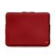 Schitzhülle aus Leder für MacBook Pro 13" - Griffe 3 - Rouge ( Nappa - Pantone 199C ) 