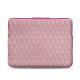 Leather case for a 13" Macbook Pro - Griffe 3 - Rose - Couture ( Nappa - Pantone 2365C ) 