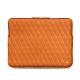 Housse cuir pour Macbook Pro 13" - Griffe 3 - Orange - Couture ( Nappa - Pantone 1495U ) 
