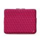 Schitzhülle aus Leder für MacBook Pro 13" - Griffe 3 - Rose fluo - Couture