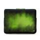 Funda de cuero para Macbook Pro 13" - Griffe 3 - Vert Patine