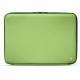 Leather sleeve for 17' laptop - Griffe 2 - Vert olive ( Nappa - Pantone 578U ) 