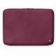 Leather sleeve for 17' laptop - Griffe 2 - Prune vintage ( Pantone 512C ) 