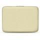 Notebook-Lederschutzhülle 17' - Griffe 2 - Ivoire ( Sleek P C12 - White ) 