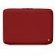 Leather sleeve for 17' laptop - Griffe 2 - Tomate ( Pantone 187C ) 