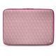 Custodia in pelle per computer portatile 17' - Griffe 2 - Rose - Couture ( Nappa - Pantone 2365C ) 