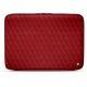 Leather sleeve for 17' laptop - Griffe 2 - Rouge - Couture ( Nappa - Pantone 199C ) 