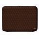 Funda de piel para ordenador portatil 17' - Griffe 2 - Châtaigne - Couture ( Pantone 476C ) 