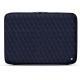 Housse cuir pour ordinateur portable 17' - Griffe 2 - Cobalt - Couture ( Pantone 2766C ) 