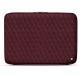 Leather sleeve for 17' laptop - Griffe 2 - Lie de vin - Couture ( Pantone 5115C ) 