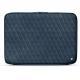 Leather sleeve for 17' laptop - Griffe 2 - Jean vintage - Couture