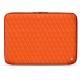 Housse cuir pour ordinateur portable 17' - Griffe 2 - Orange fluo - Couture